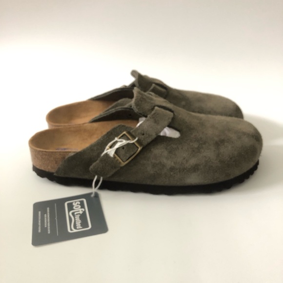 Birkenstock Shoes - Birkenstock Boston BS Narrow Fit Clogs in FOREST